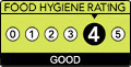 Food hygiene rating 4, Good, for Altcar Chippy
